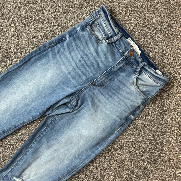 Garage Light Blue High Rise Skinny Jeans - Picture 4 of 7